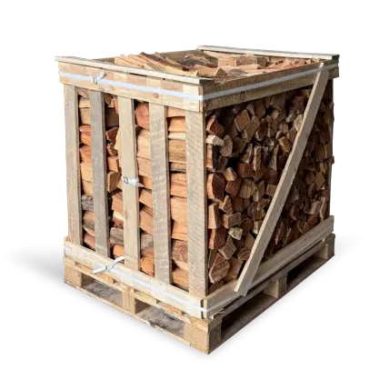 Palette de bûches 30 cm Premium – 1,5stères rangés sec étuvé Mandin Bois