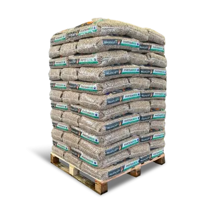 Granulés de bois HP+ – Piveteau – sacs de 15kg Mandin Bois