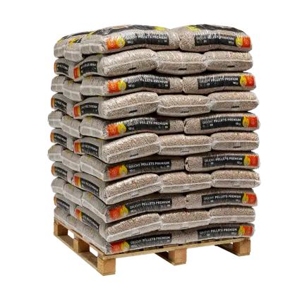 Granulés de bois premium – Gruchy – sacs de 15kg Mandin Bois