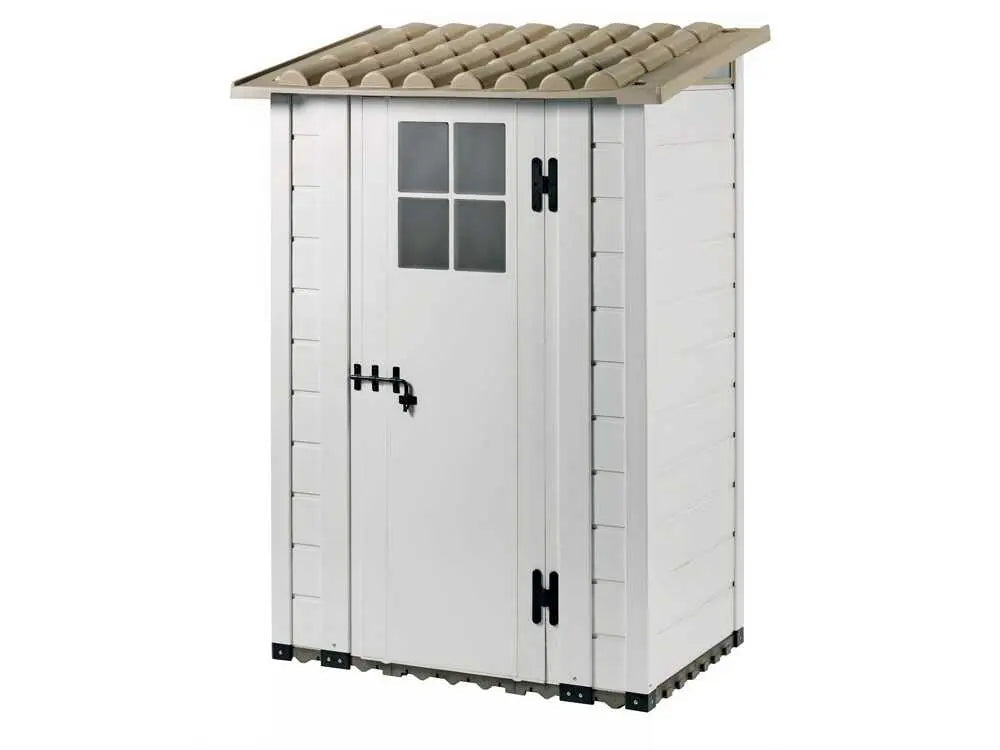 Abri de jardin Garofalo Tuscany EVO 100 – Compact avec fenêtre et porte simple 122,5 x 82,5 x 201 cm