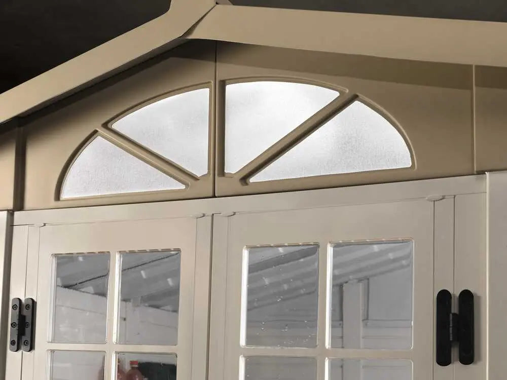  Abri de jardin - Garofalo Tuscany Evo 280 - Avec fenêtres et porte à double battant - 282,5 x 242,5 x 225 cm