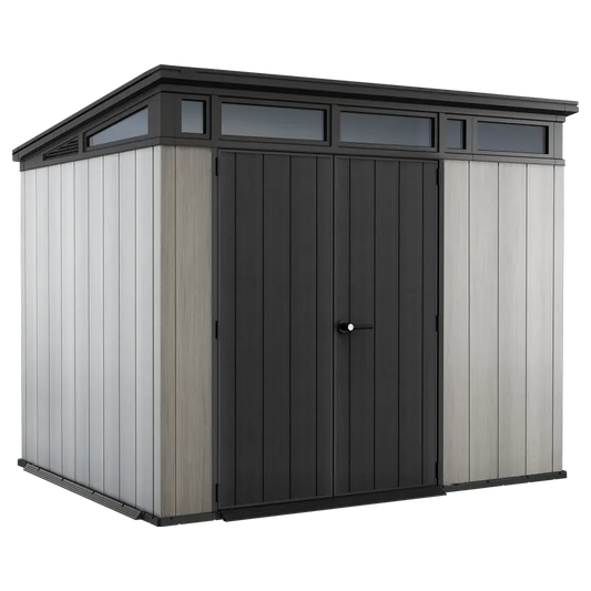 Abri de jardin - Keter Artisan gris -  Avec porte double battant - 277x218x226 cm