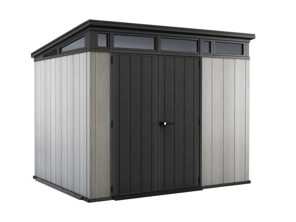 Abri de jardin - Keter Artisan gris -  Avec porte double battant - 277x218x226 cm Didier Electromenager