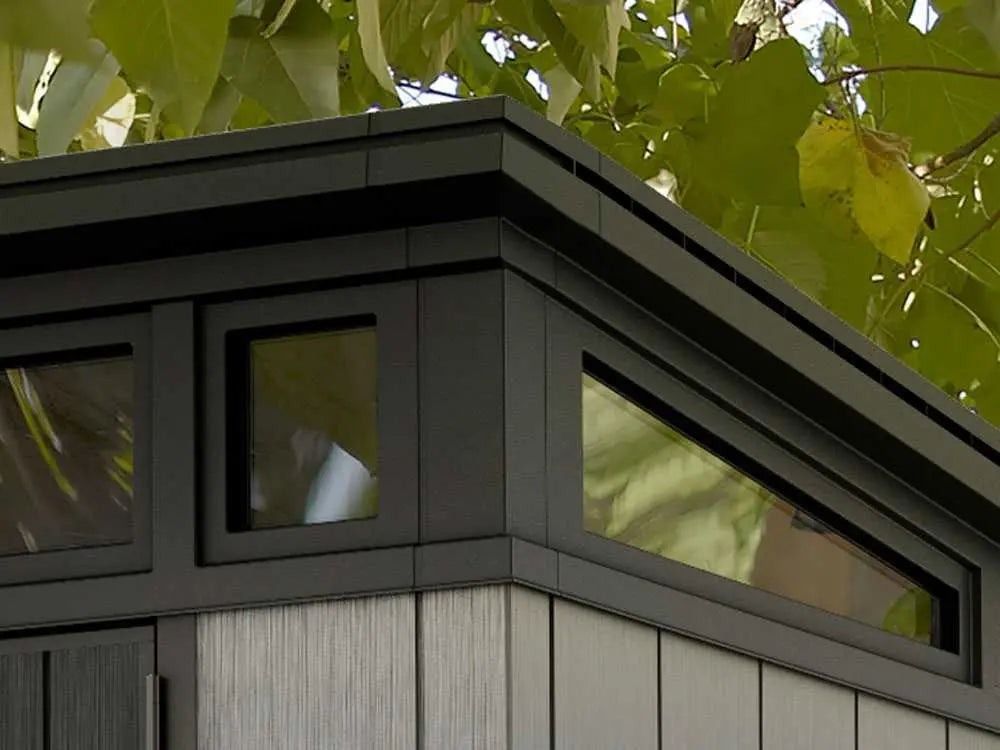 Abri de jardin - Keter Artisan gris -  Avec porte à double pans - 342x218x226 cm