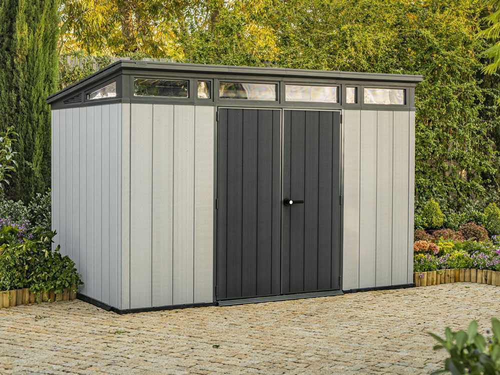 Abri de jardin - Keter Artisan gris -  Avec porte à double pans - 342x218x226 cm