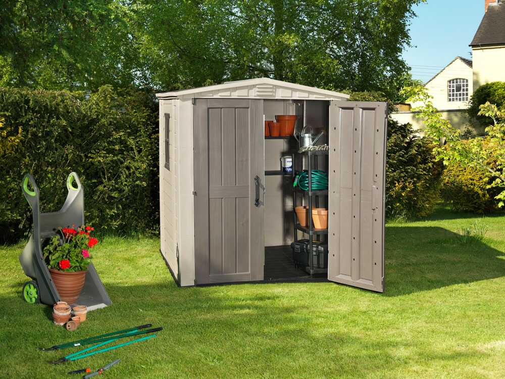 Abri de jardin - Keter Factor beige - Avec fenêtre latérale - 178x195.5x208 cm