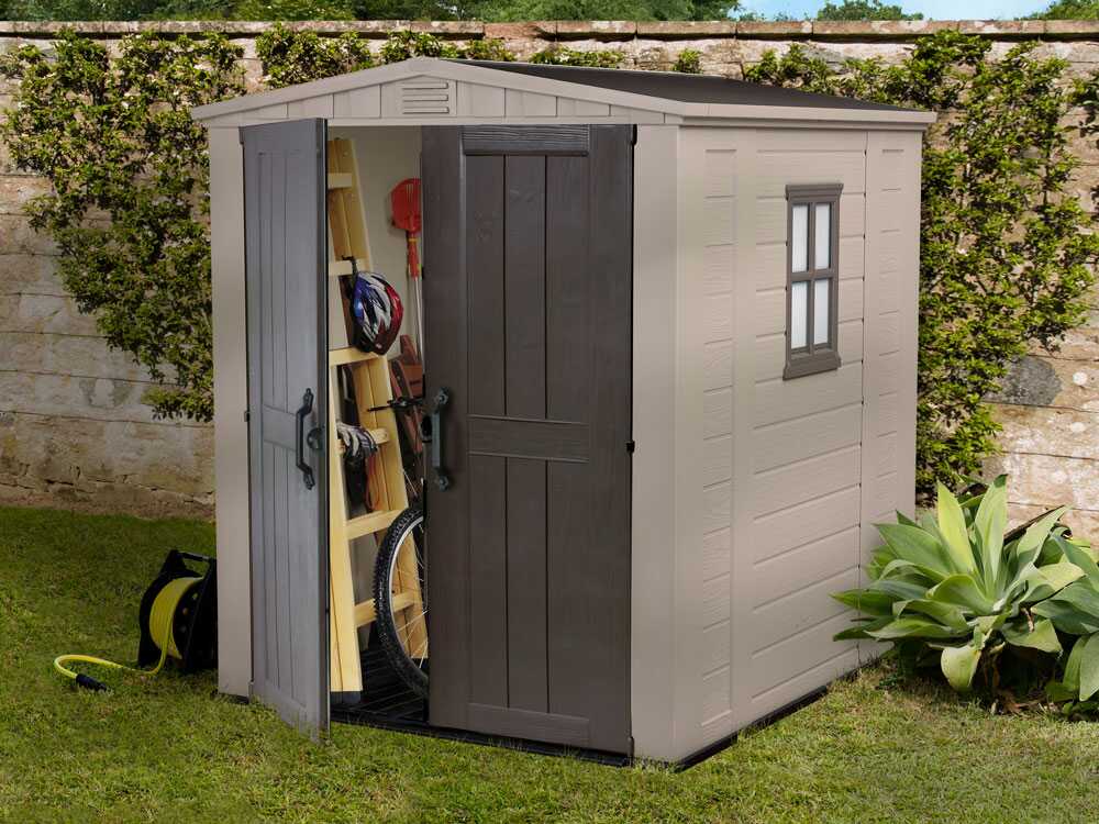 Abri de jardin - Keter Factor beige - Avec fenêtre latérale - 178x195.5x208 cm
