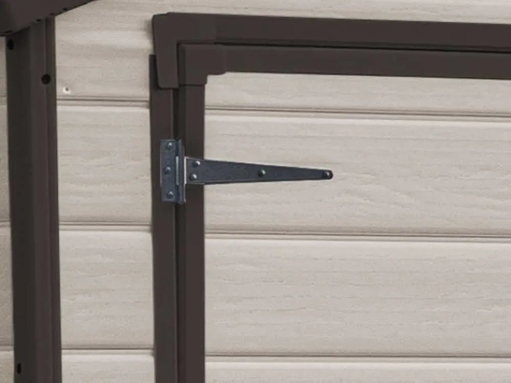 Abri de jardin - Keter Manor beige - Avec fenêtre latérale - 185x152x226 cm DIDIER ELECTROMENAGER