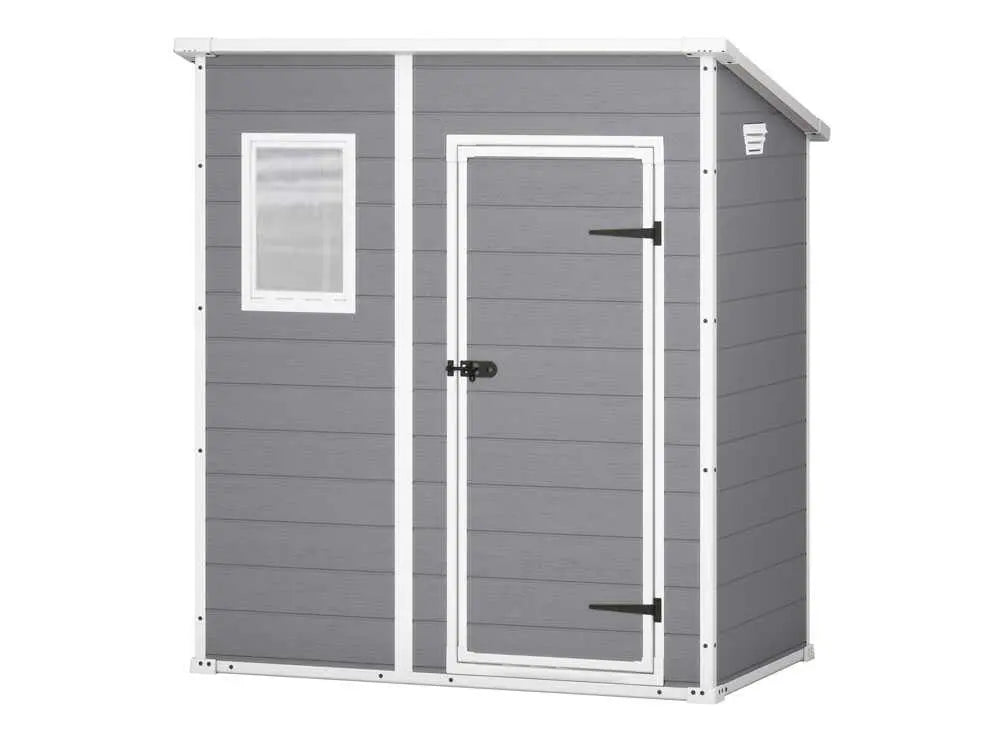 Abri de jardin - Keter Manor Pent gris -  Avec fenêtre frontale - 183.5x111x200.5 cm Didier Electromenager