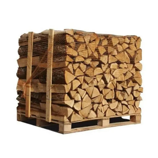 Box 1,25 stères de 50cm bois de chauffage – palette de bois coupé fendu de 1,05m3 Mandin Bois