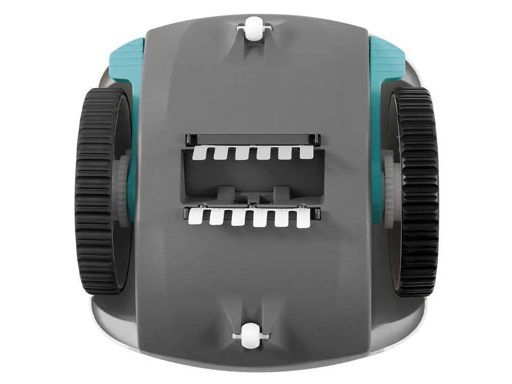 Robot nettoyeur hydraulique Intex ZX50 28007EX pour petites piscines hors-sol avec nettoyage automatique du fond, brosses rotatives, filtration fine 0,30 mm et fonctionnement sans électricité.