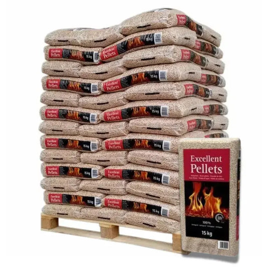 Pellet Excellent – Palette de 70 sacs de 15 kg Mandin Bois
