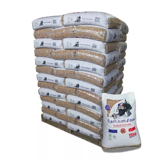 Pellet Le petit scieur français – Palette de 65 sacs de 15 kg Mandin Bois