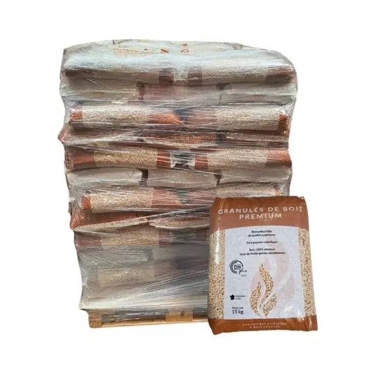 Pellet Rochefort Pellets – Palette de 65 sacs de 15kg Mandin Bois