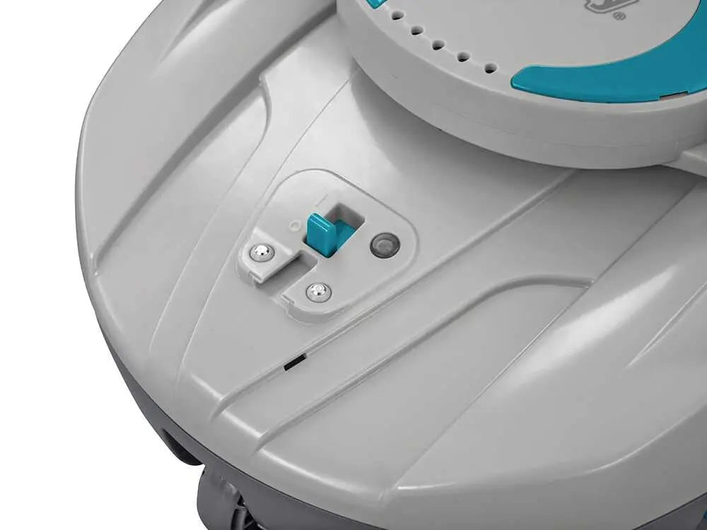 Robot aspirateur rechargeable Bestway Aquatronix G100 sans fil pour piscine hors-sol avec nettoyage automatique du fond, batterie rechargeable et fonctionnement autonome simple et efficace.