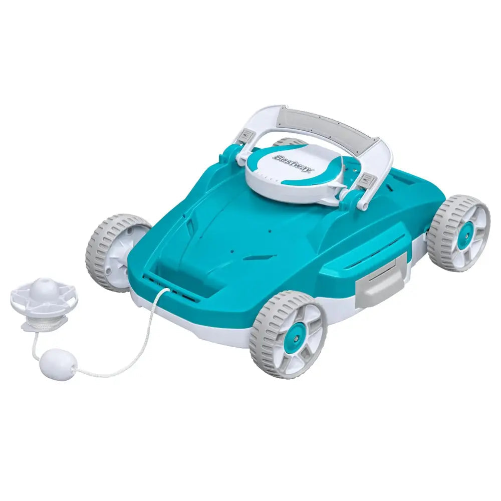 Robot nettoyeur piscine Bestway Aquatronix G200 sans fil avec autonomie 90 minutes, nettoyage automatique du fond, bac de récupération 3,5 L et compatibilité piscines hors-sol jusqu’à 50 m².