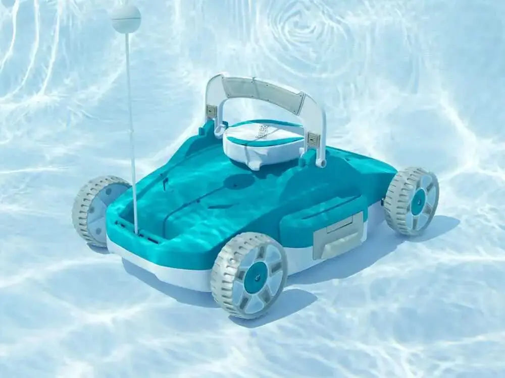 Robot nettoyeur piscine Bestway Aquatronix G200 sans fil avec autonomie 90 minutes, nettoyage automatique du fond, bac de récupération 3,5 L et compatibilité piscines hors-sol jusqu’à 50 m².