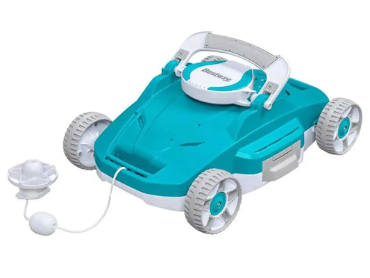 Robot nettoyeur piscine Bestway Aquatronix G200 sans fil avec autonomie 90 minutes, nettoyage automatique du fond, bac de récupération 3,5 L et compatibilité piscines hors-sol jusqu’à 50 m².
