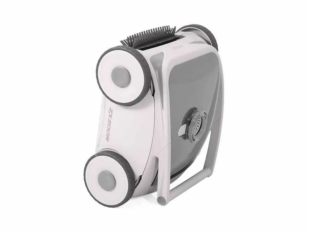 Robot nettoyeur piscine Intex ZX500R sans fil avec autonomie 120 minutes, nettoyage du fond et des parois, filtration 180 microns et compatibilité piscines jusqu’à 176 m². Rechargeable et autonome.