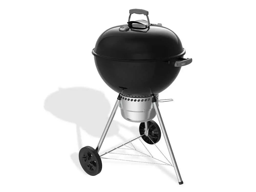 Barbecue à charbon Weber Original Kettle Premium 57 cm avec grille articulée, système One-Touch et cuisson indirecte. Barbecue premium idéal pour grillades, Low & Slow et repas jusqu’à 11 personnes.